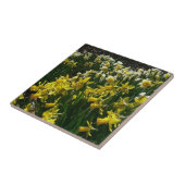 Gele en witte deffodils Spring Flowers Tegeltje (Zijkant)