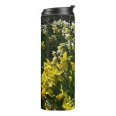 Gele en witte deffodils Spring Flowers Thermosbeker (Gedraaid links)