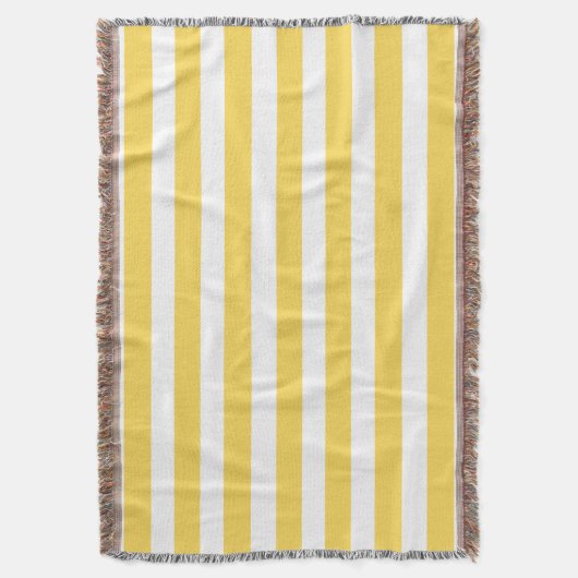 Gele en witte dekletjes deken (Voorkant Verticaal)