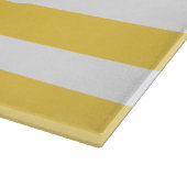 Gele en witte dekletjes snijplank (Hoek)