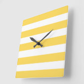 Gele en witte dekletjes vierkante klok (Hoek)