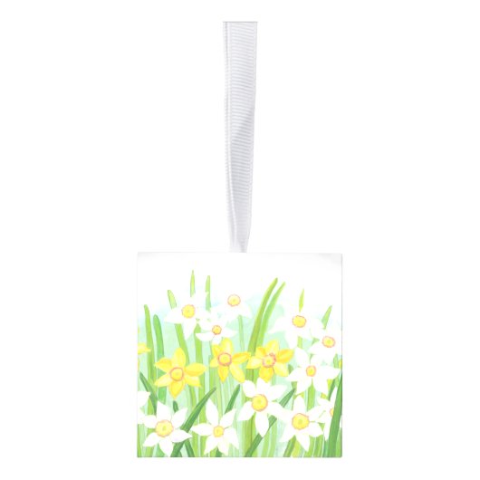 Gele en witte deviezen in de lente decoratie (Rechts)