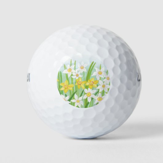 Gele en witte deviezen in de lente golfballen (Voorkant)