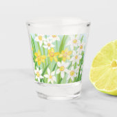 Gele en witte deviezen in de lente shot glas (Voorkant)