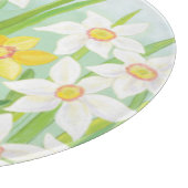 Gele en witte deviezen in de lente snijplank (Hoek)