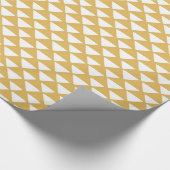 Gele en witte driehoeken cadeaupapier (Hoek)