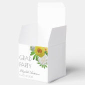Gele en witte Floral Gradual Partij Bedankdoosjes (Geopend)