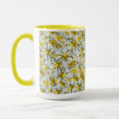 gele en witte Frangipani-bloemen, Mok (Links)