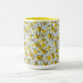 gele en witte Frangipani-bloemen, Mok (Midden)