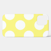 Gele en witte grote poka-hondentas Case-Mate iPhone case (Achterkant (horizontaal))