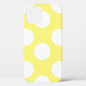 Gele en witte grote poka-hondentas Case-Mate iPhone case (Achterkant)