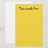 Gele en witte haarpunten briefpapier (Voorkant / Achterkant)