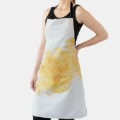 Gele en witte illustratie schort (Insitu)
