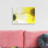 Gele en Witte Madeliefjes Canvas Afdruk (Insitu (Woonkamer))
