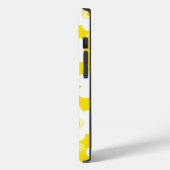Gele en Witte Madeliefjes en Stippen Case-Mate iPhone Case (Achterkant / Links)