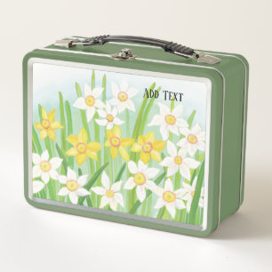 Gele en witte narcissen in de lente op maat