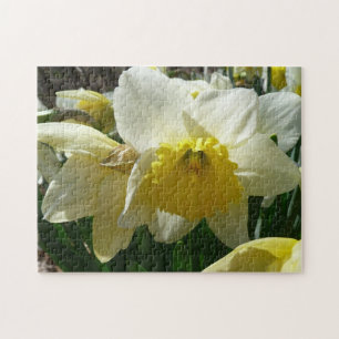 Gele en Witte Narcissen Lente Bloemen Legpuzzel