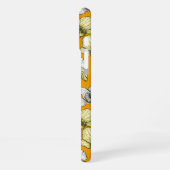 Gele en witte orchidee bloemen iPhone hoesje (Linkerkant)