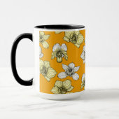 Gele en witte orchidee bloemen mok (Links)