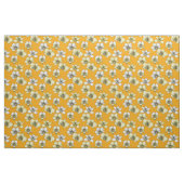 Gele en witte orchidee bloemen stof (Yard (91,4 cm))