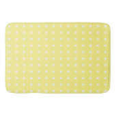 Gele en witte poka Dots Badmat (Voorkant)