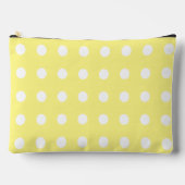Gele en witte poka Dots Etui (Voorkant)