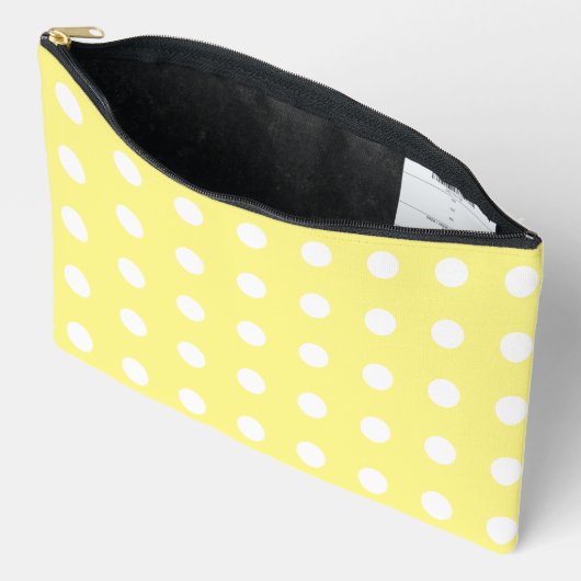 Gele en witte poka Dots Etui (Open)