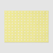 Gele en witte poka Dots Tissuepapier (Voorkant)