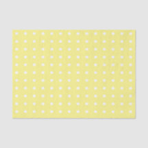Gele en witte poka Dots