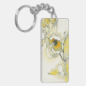 Gele en witte rozen sleutelhanger (Voorkant Links)