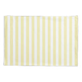 Gele en witte snoepjes strepen kussensloop (Achterkant)