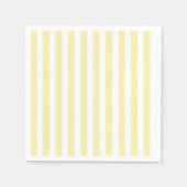 Gele en witte snoepjes strepen servet (Voorkant)
