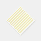 Gele en witte snoepjes strepen servet (Hoek)