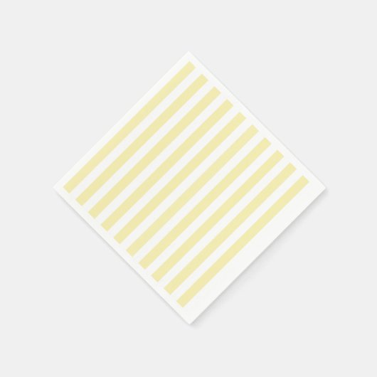 Gele en witte snoepjes strepen servet (Hoek)