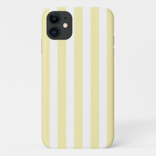Gele en witte snoepstrepen Case-Mate iPhone case
