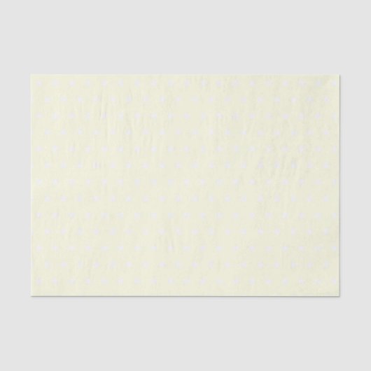 Gele en witte sterren tissuepapier (Voorkant)
