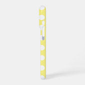 Gele en witte stippen iPhone hoesje (Linkerkant)
