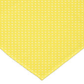 Gele en Witte Stippen Tafelkleed (Gekanteld)