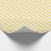 Gele en witte strepen cadeaupapier (Hoek)