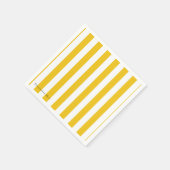 Gele en witte strepen Modern gepersonaliseerd Servetten (Hoek)
