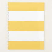 Gele en witte verticale strepen planner (Voorkant)