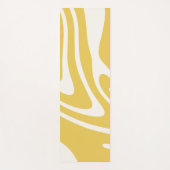 Gele en witte yoghimat yogamat (Voorkant)