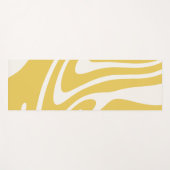 Gele en witte yoghimat yogamat (Voorkant (horizontaal))