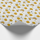 Gele en witte zeeduivel cadeaupapier (Hoek)