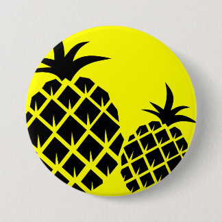Gele en zwarte ananas fotokaart