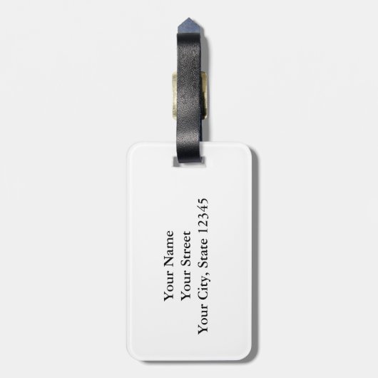 Gele en zwarte bij Bagagelabel (Achterkant verticaal)