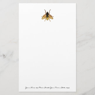 Gele en zwarte bij Briefpapier