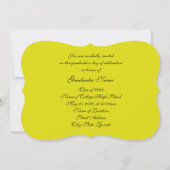 Gele en zwarte bloem hoed 2025 kaart (Achterkant)