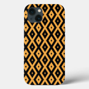 Gele en zwarte diamant patroon Case-Mate iPhone Case