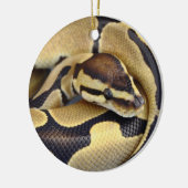 Gele en zwarte doornbuis 3 keramisch ornament (Links)